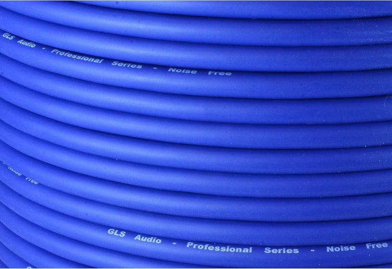 GLS Audio 300' Blue Bulk Microphone Cable - Professional Low-Z Shielded Signal Cable - Image 2